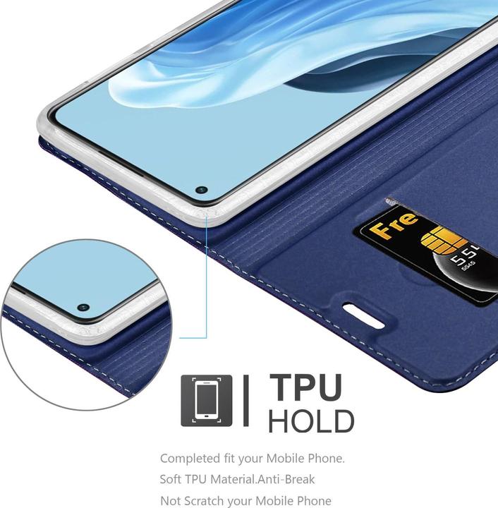 Actual product image Cadorabo Classy Book Case for Oppo FIND X5 LITE / Reno7 5G (Oppo Find X5 Lite, OPPO Reno7 Z 5G)