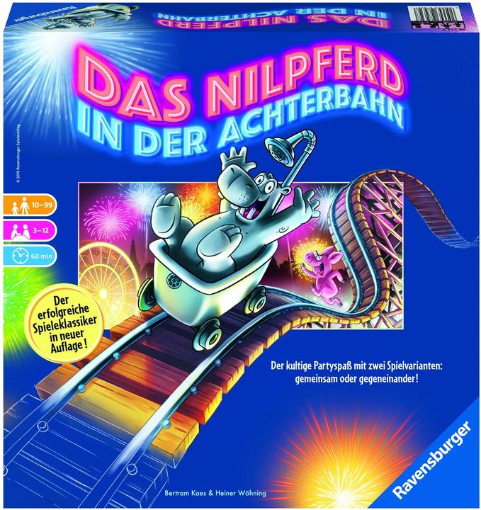 Produktbild Ravensburger Gesellschaftsspiel Das Nilpferd in der Achterbahn (Deutsch, 3 - 12 Spieler)