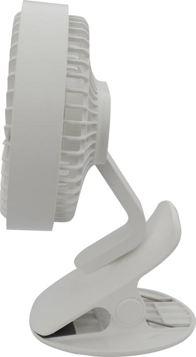 Actual product image Eurotrail Rechargeable clip table fan with light