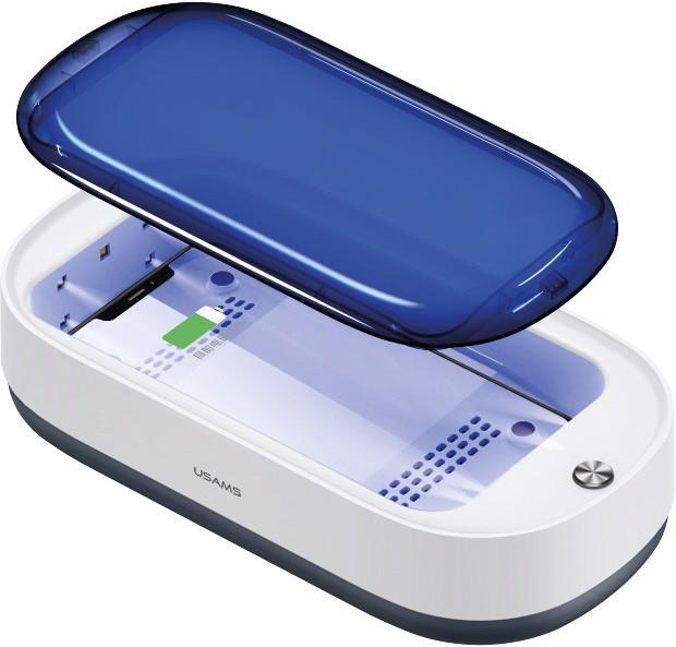 Usams Boîte de stérilisation UV avec station de charge Qi