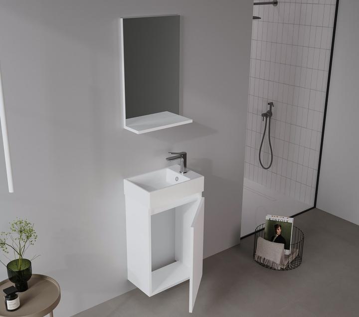 Produktbild Homitis Conza 45 Bathroom Cabinet With Sink & Mirror Set (2 Pieces)