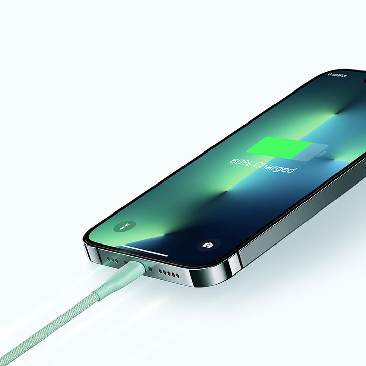 Produktbild Joyroom Multi-Color Series SA34-CC3 USB-C/USB-C-Kabel 60 W schnelle Übertragung 1 m – Schwarz (1 m, USB 2.0, 60 W)