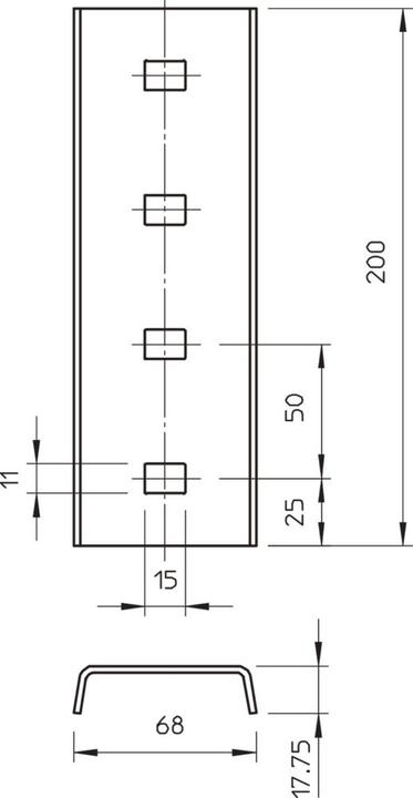 Produktbild OBO Bettermann I-Stiel Verbinder VIS 8 FTK LGR