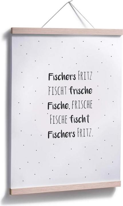 Actual product image Trenddeko Tongue twister - Fischer's Fritz (24 x 30 cm)