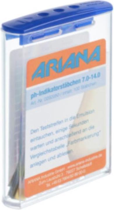 Productafbeelding Ariana Meetstokjes TRGS 611 ph-waarde 7,0-14,0 °dH 100 stuks.