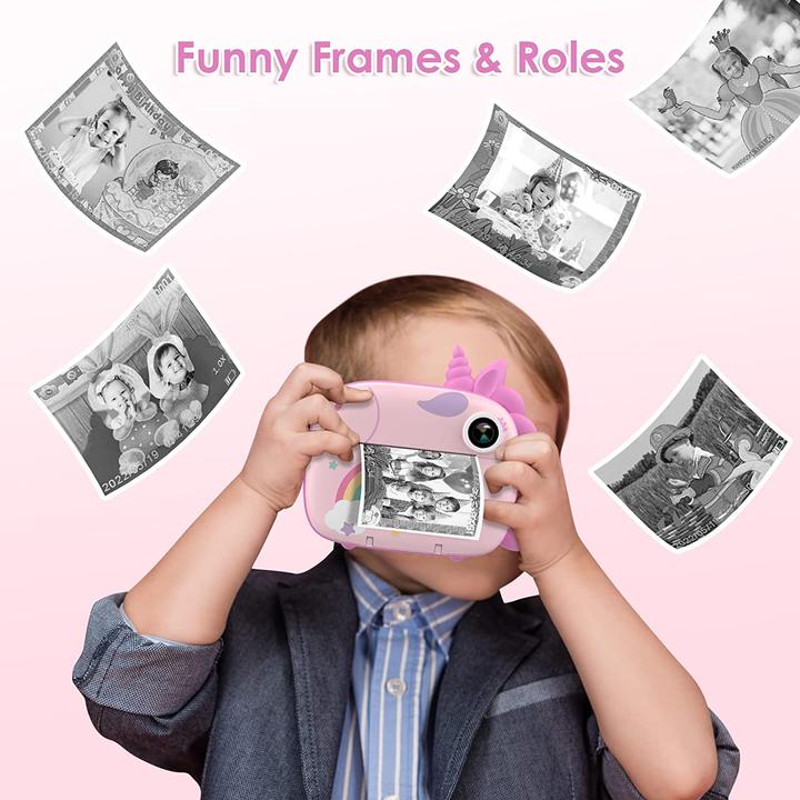 Immagine prodotto HiMont Macchina fotografica istantanea per bambini, rosa