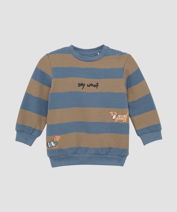 Produktbild s.Oliver Sweatshirt Gestreiftes Sweatshirt mit Stickerei und Print (74)