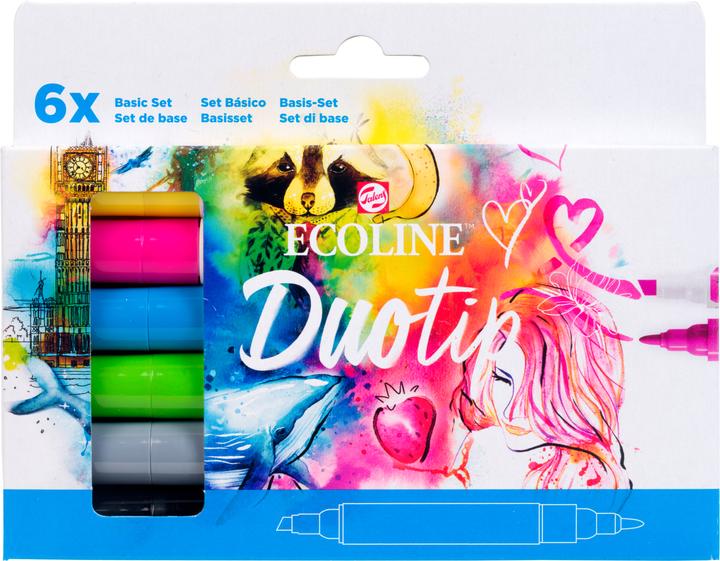 Image du produit Talens ECOLINE DUOTIP - Set de crayons de couleur (6x)