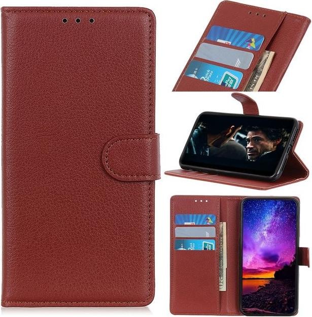Actual product image MU Classic Litchi Leather Bookcover Series (LG V60 ThinQ 5G)