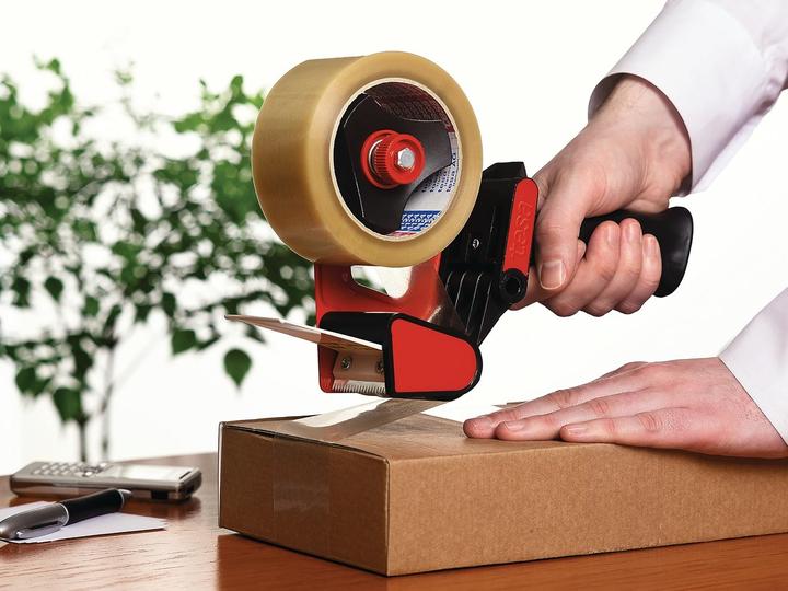 Produktbild tesa tesapack CLASSIC Handabroller für Paketbänder mit bis zu 50 mm Breite