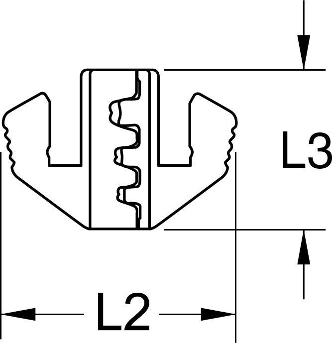 Image du produit KS Tools Paire de matrices de sertissage pour cosses plates 4,8 et 6,3 mm, Ã˜ 0,5