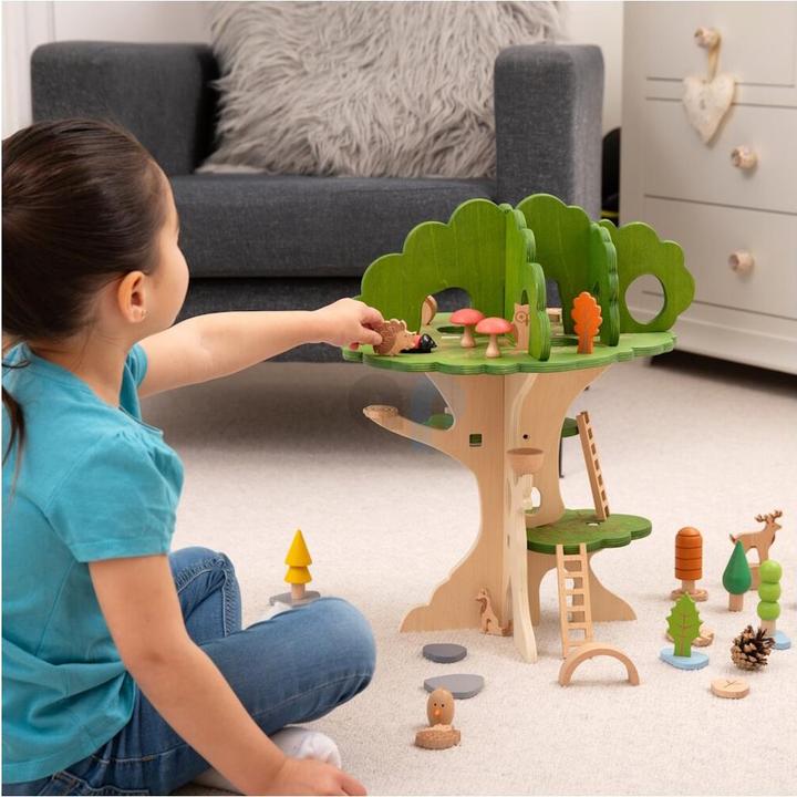 Image du produit TickiT Maison dans l'arbre en bois (15 pièces)