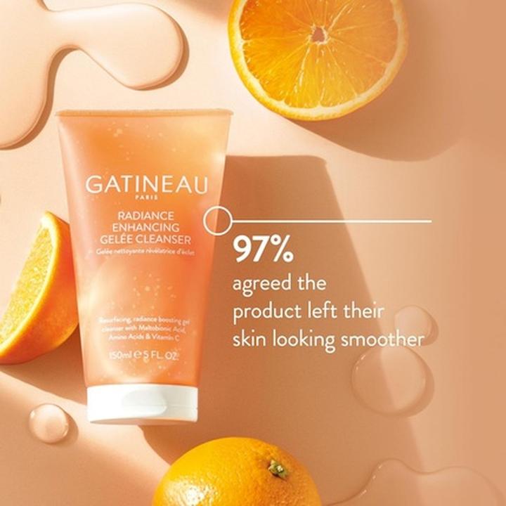 Image du produit Gatineau Gel nettoyant quotidien pour le visage 150ml Exfoliant en douceur avec vitamine (Gel nettoyant, 150 ml)