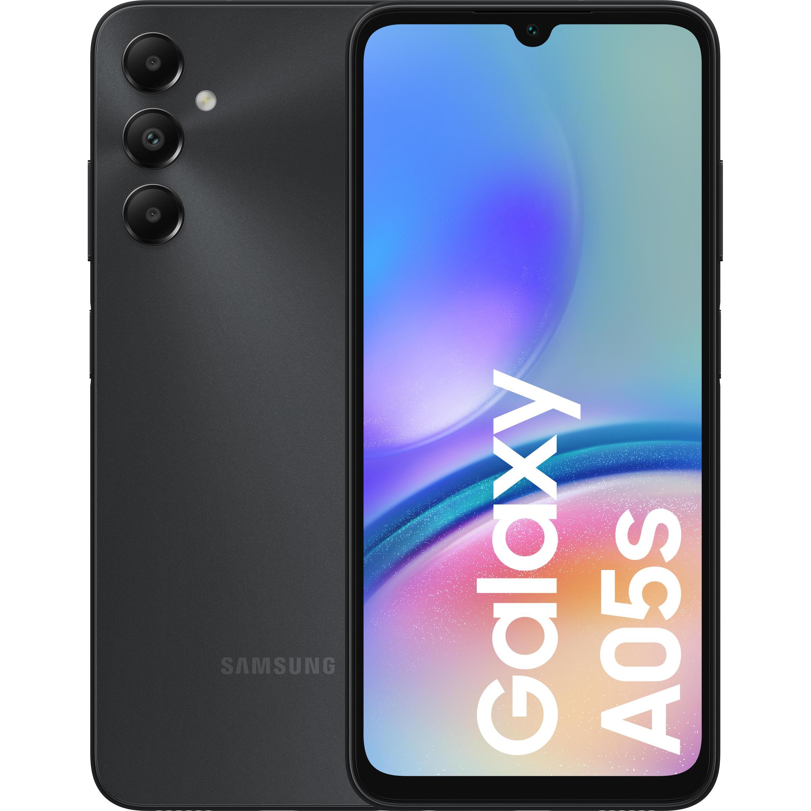 Samsung Galaxy A05S (64 GB, Black, 6.70", Dual SIM, 4G), Smartphone, Schwarz
