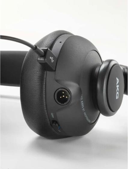 Produktbild AKG Geschlossener Typ, der das gesamte Ohr abdeckt. Kabelloser Kopfhörer K371 BT (keine Geräuschunterdrückung, 40 h, Kabellos)