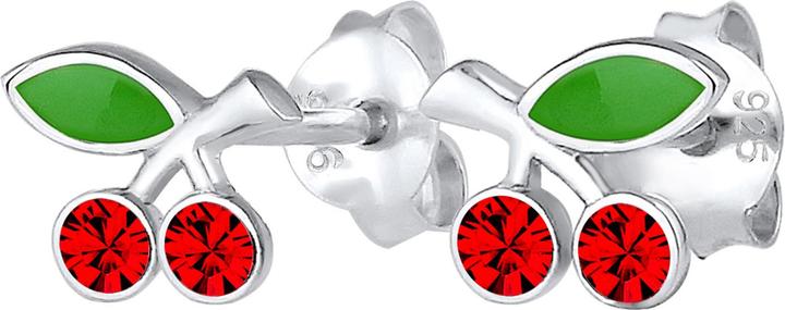 Immagine prodotto Elli Orecchini bambini ciliegie cristalli argento 925 (Cristallo di vetro, Argento 925, Smalto)