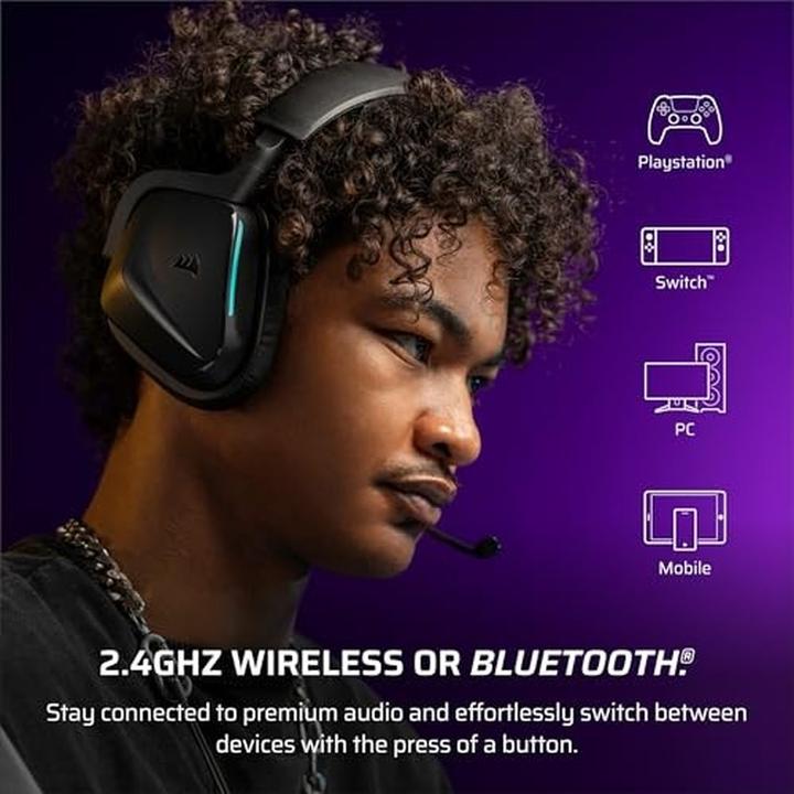 Actual product image Corsair VOID WIRELESS v2, Carbon – WW (Wireless, Cable)