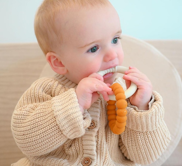 Actual product image Jellystone Designs Sunshine Teether - honey oatmeal (JSD0705)