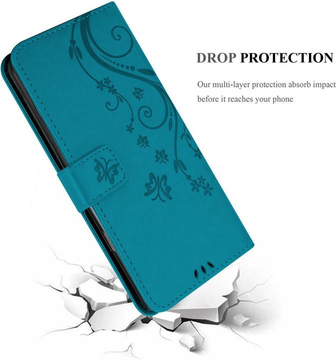 Actual product image Cadorabo Case for Google Pixel 8A Flower Book (Google Pixel 8a)