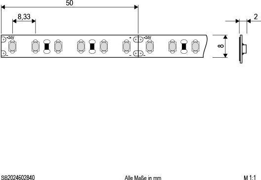Produktbild EVN-Lichttechnik LED-Strip (Weiss, 500 cm, Indoor)