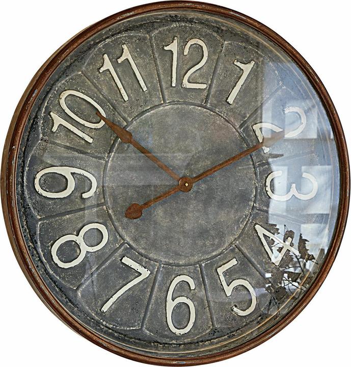 Loberon Uhr Braxton antikgrau (81 cm)