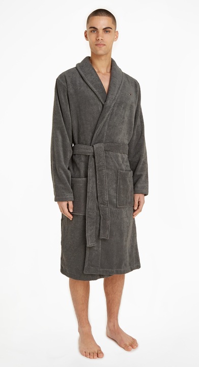Actual product image Tommy Hilfiger Bathrobe "Icon" Anthracite (XL)