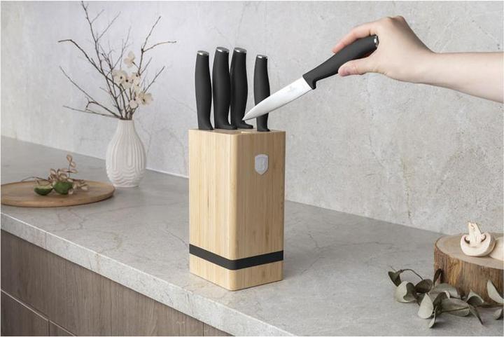 Produktbild BerlingerHaus Haus 6-teiliges Messer-Set mit Messerblock Matte Black Collection