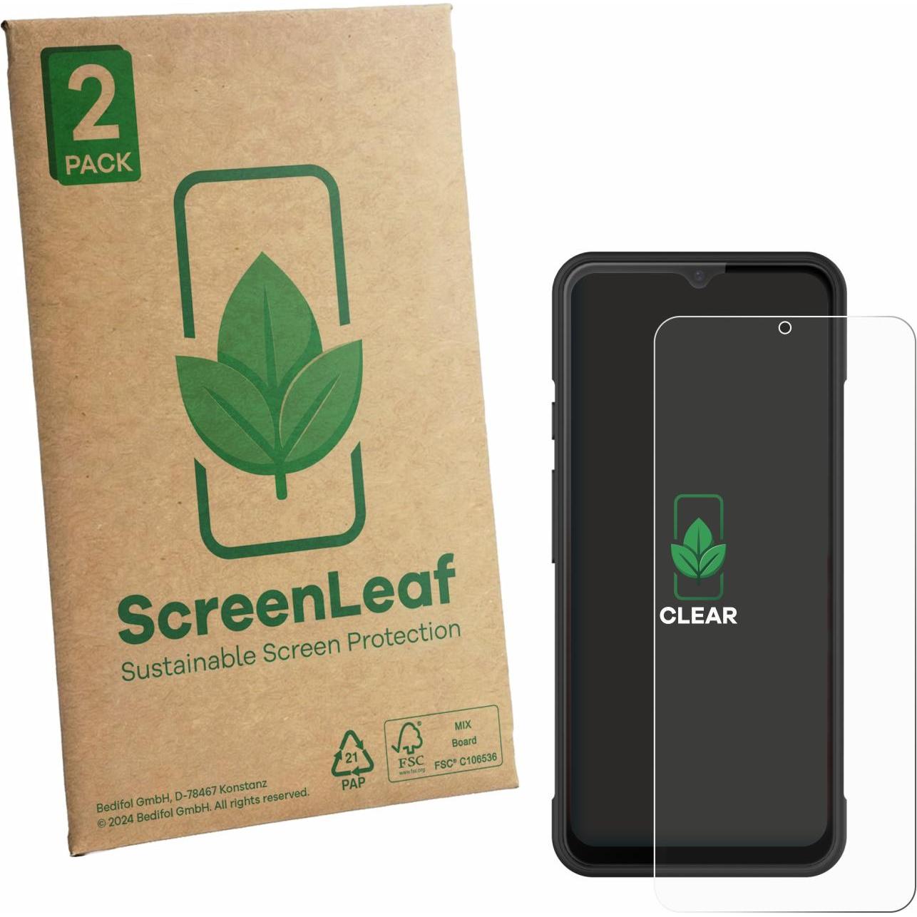 ScreenLeaf Pellicola protettiva, Proteggi Schermo Sostenibili, Clear, Antigraffio, Pellicola protettiva del dispositivo