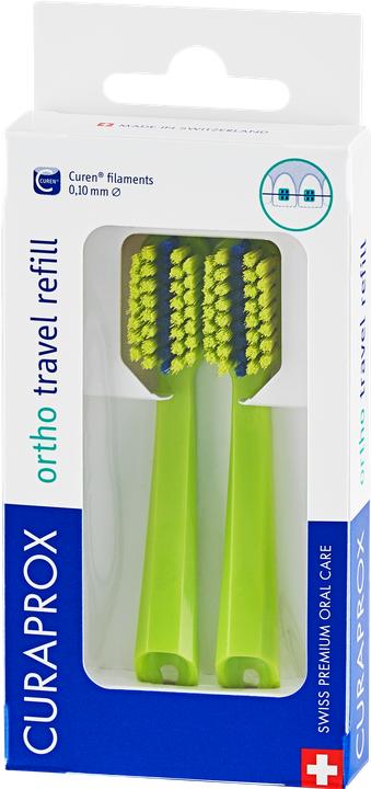 Actual product image Curaprox CS 5460 Travel Set Ortho refill green (Soft, 2 x)