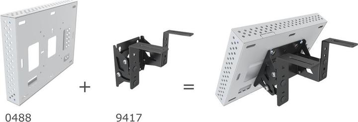 Produktbild DSS Monitor Rahmen,Wandmontage, weiss 10"/0488