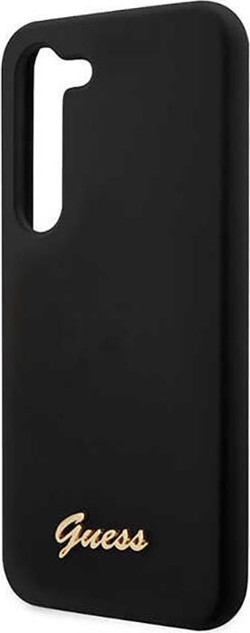 Produktbild Guess Silicone Vintage Gold Logo Case für Samsung Galaxy S23+ - black (Samsung Galaxy S23+)