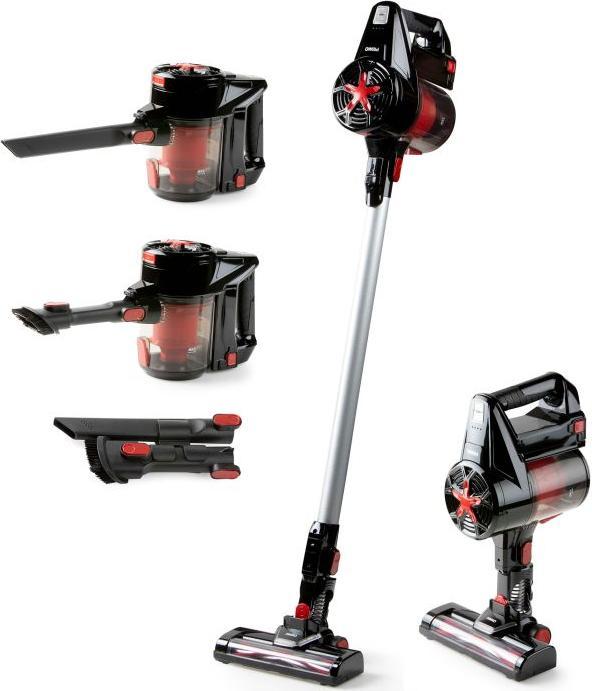 Actual product image Primo PR504SV 3-in-1 Stofzuiger - Steelstofzuiger, Handstofzuiger & Kruimeldief - Zwart/Rood