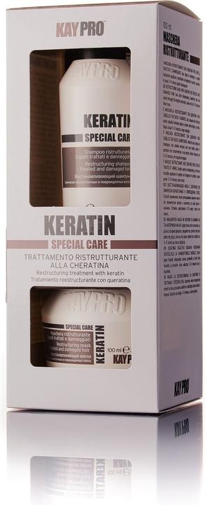 Actual product image Kay Color Kay Pro Special Care Mini Keratin Shampoo and Keratin Mask Kit 200ml (200 ml, Liquid shampoo)