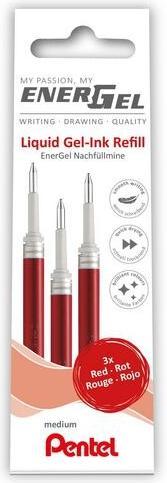 Actual product image Pentel Rollerball refill red EnerGel (Red, 0.40 mm, 3 pcs.)