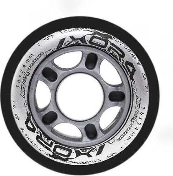 Actual product image Nils PU 76x24 82A BLACK ROLLERS (4 pcs.) EXTREME (76 mm, 82a)