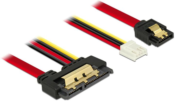 Delock SATA kabel & floppy aansluiting, 30cm