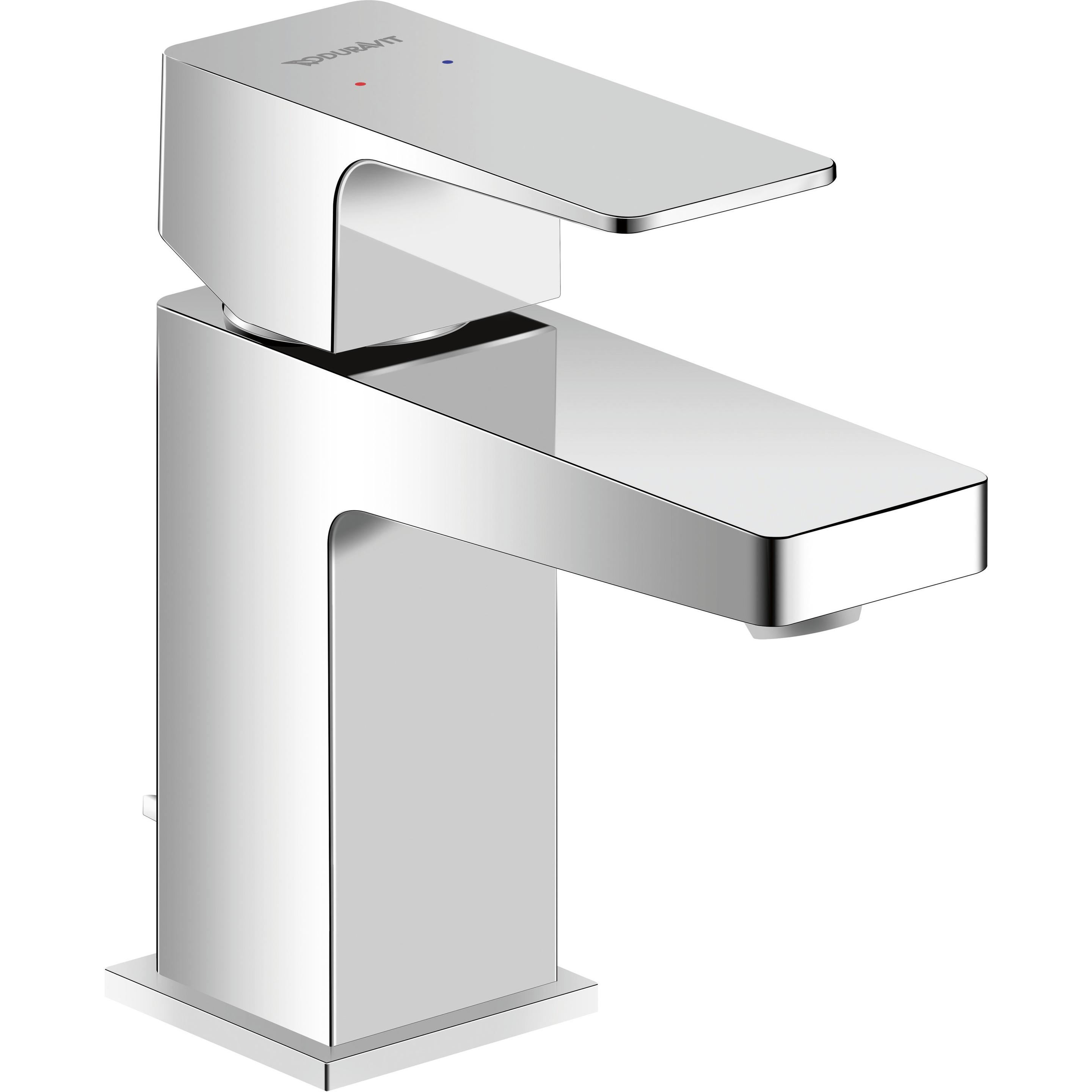 Duravit, Badarmatur, Manhattan Einhebel-Waschtischmischer S, Ausladung 95 mm, mit Ablaufgarnitur, MH1010001