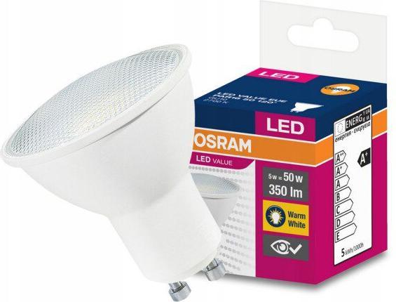 Productafbeelding Osram LED Spot Waarde PAR16 120° 5W warm wit GU10 4058075198678 zoals 50W (GU10, 350 lm)