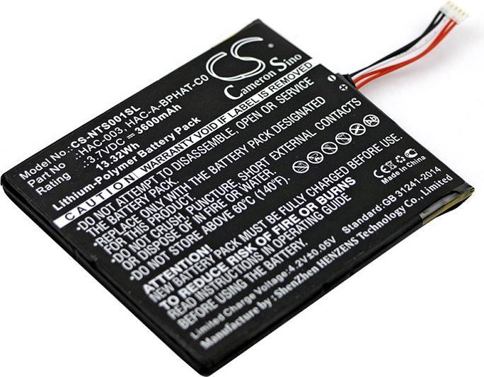 NoName Batteria per Nintendo Switch HAC-003 e altri, 3.7V, 3600mAh (Switch)