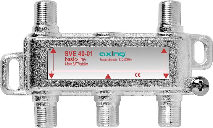 Image du produit Axing Répartiteur SAT quadruple SVE 40-01 52400 MHz, DC (Télécommande originale)