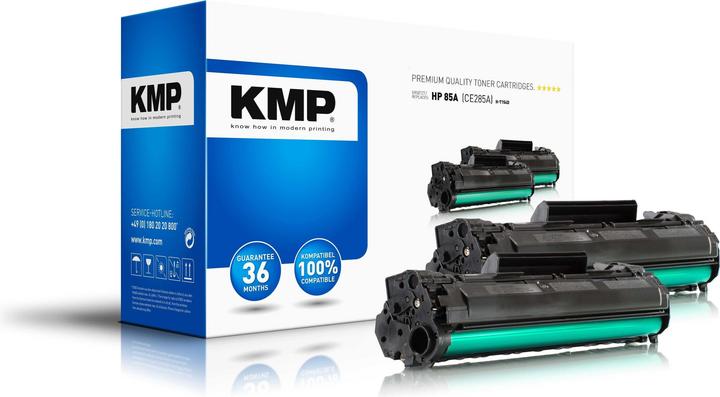 Produktbild KMP Toner ersetzt HP85A (CE285AD) Canon725 (3484B002) (BK)