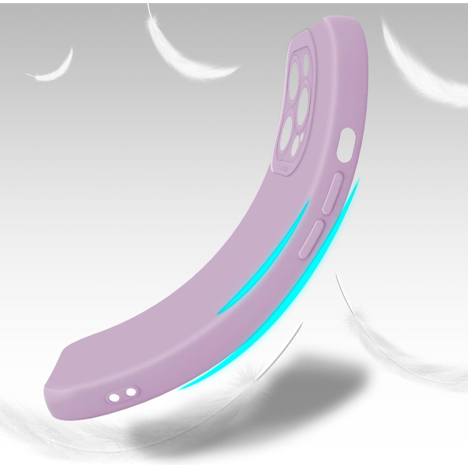 Thumbnail - Cadorabo Hülle für Apple iPhone 12 PRO MAX im TPU Fluid LM162 Style (Apple iPhone 12 Pro Max), Smartphone Hülle, Rosa