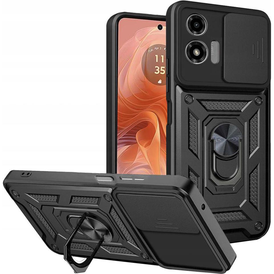 Techsuit - CamShield Series - Motorola Moto G04 / Moto G04s / Moto G24 / Moto E14 - Black (Motorola Moto E14, Motorola Moto G04, Motorola Moto G24), C