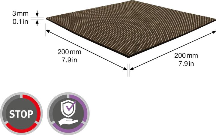 Produktbild Antirutschpad 200x200 mm 1 Stk