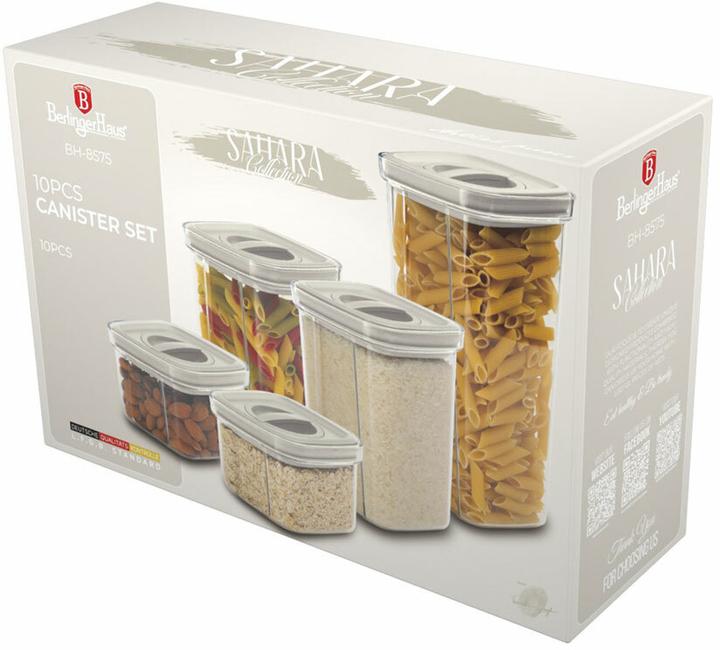 Produktbild BerlingerHaus Haus 10-teiliges Vorratsdosenset cream Sahara Collection (1.50 l)