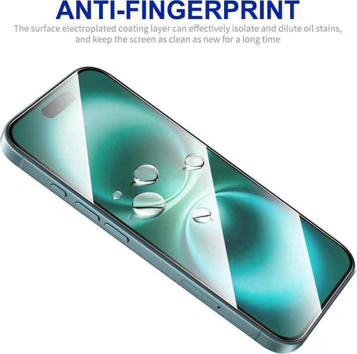 Actual product image Enkay Easy Glass armoured glass screen protector (1 pcs., Apple iPhone 16 Plus)