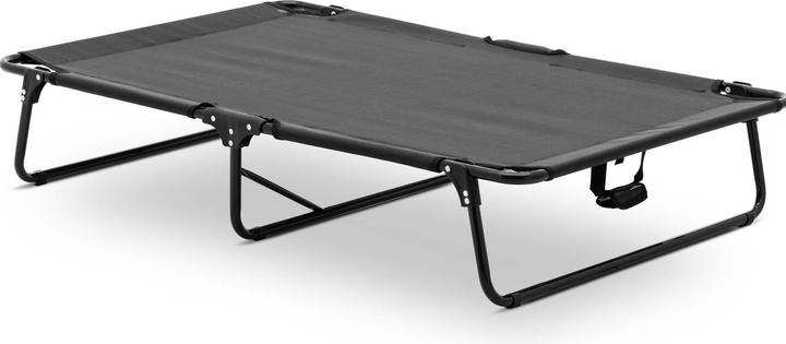 Produktbild Wiesenfield Katzen- & Hundeliege Tierliege Outdoor 120 x 80 x 23 cm Stahl, Teslin schwarz (Hund, Katze)