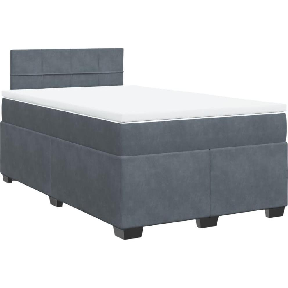 Thumbnail - VidaXL, Bett, Bo x springbett mit Matratze 140 x 190 cm Samt (140 x 190 cm)