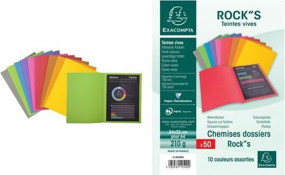 Actual product image Exacompta Collection folders - File covers (A4, 10 x)
