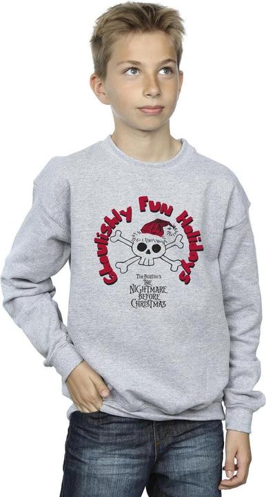 Image du produit Disney - Sweat THE NIGHTMARE BEFORE CHRISTMAS GHOUISHLY FUN HOLIDAYS - Garçon (152, 158)